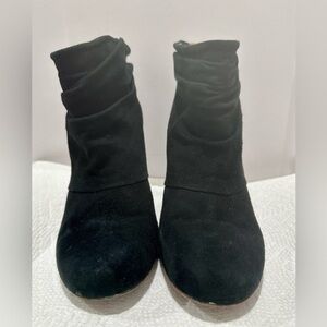Tory Burch black suede booties size 7.5